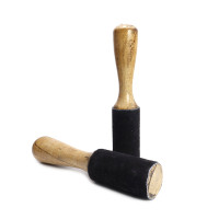 Резонатор  для поющей чаши обтянутый кожей 13.5cm 2.5cm