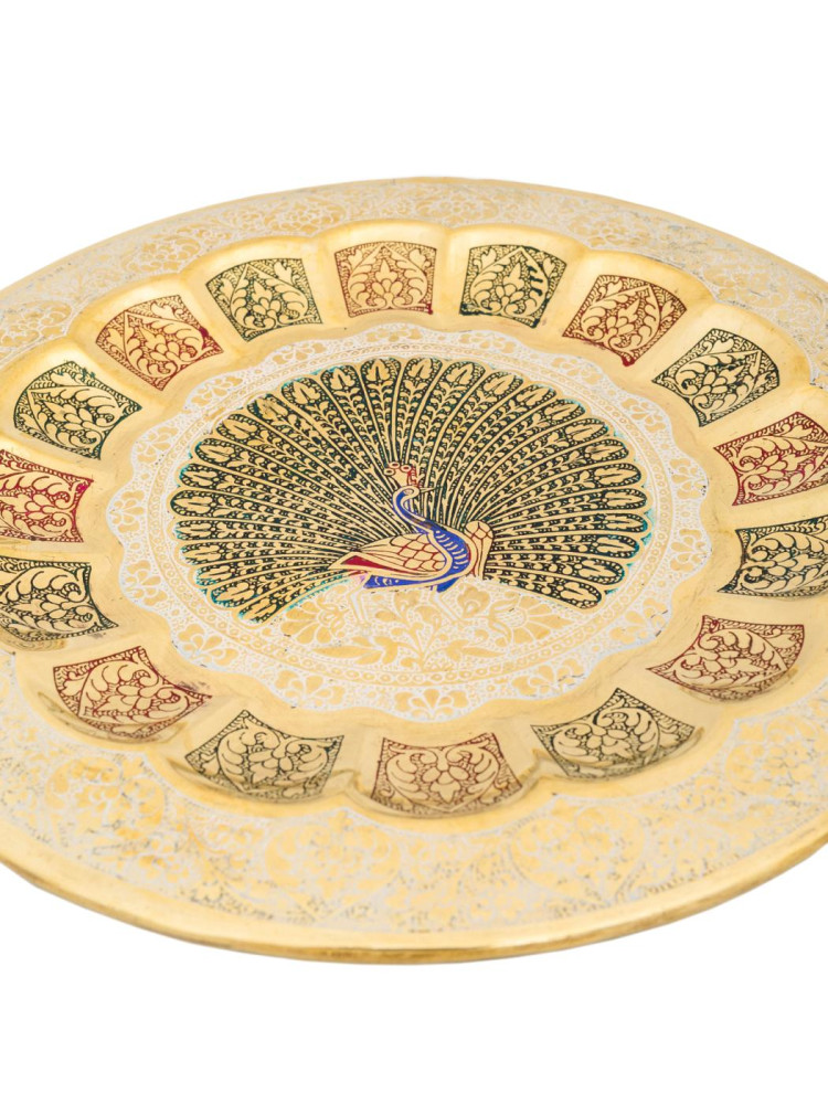 Панно 12" "Павлин" эмаль