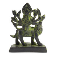 Дурга на Льве Мощная защита от всех видов зла и негатива бронза h-9см L-7cм 308гр