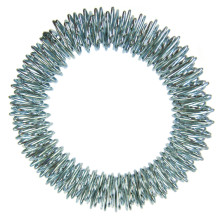 Массажер Су Джок-терапии для рук, цвет серебро 1см d.6см, металл