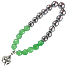 BA220090-0 Браслет Святого Патрика, металл, камень,8мм