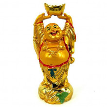 78-3 Золотой Хотей со слитком 12см 78-3 Золотой Хотей со слитком 12см