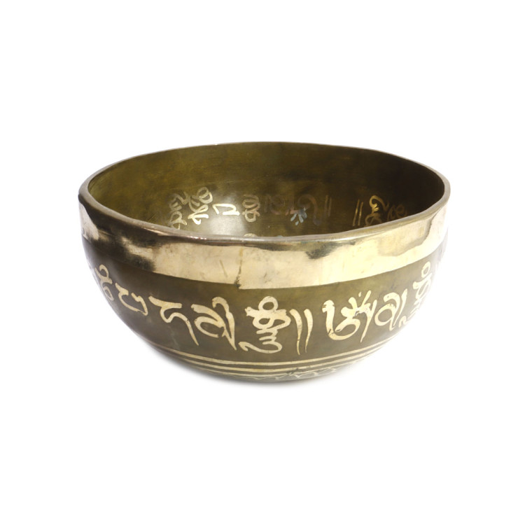 Чаша поющая СТОПЫ ручная ковка 9 металлов вес от 551 до 750г d-15,5см h-8см ХРУПКОЕ