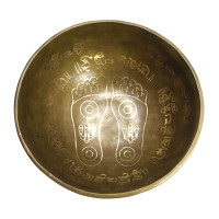 Чаша поющая СТОПЫ ручная ковка 9 металлов вес от 551 до 750г d-15,5см h-8см ХРУПКОЕ