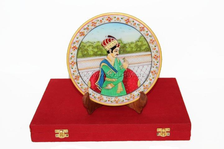 Панно мраморн."Кингс"(расп.в футляре d22)