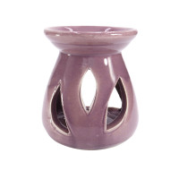 Аромалампа  цвет Бордо керамика глазурь h-7см