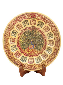 Панно 10" "Павлин" Пн1514/9 эмаль красная Панно 10" "Павлин" Пн1514/9 эмаль красная