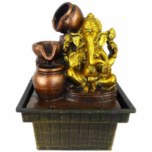 4-17 Фонтан Ганеша 17см полистоун