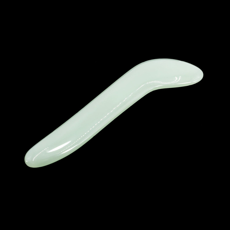 Скребок Клюшка Нефрит пресов камень для лица и массажа Гуаша Китай