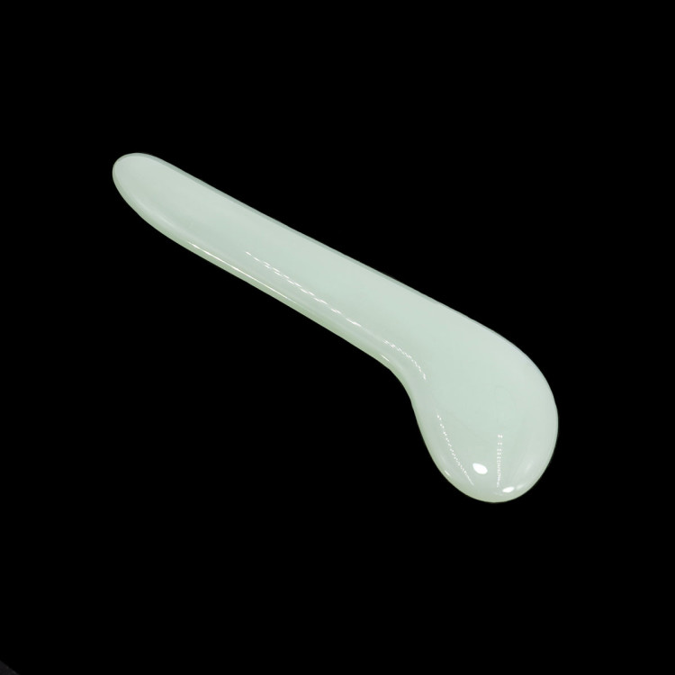 Скребок Клюшка Нефрит пресов камень для лица и массажа Гуаша Китай