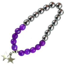 B Браслет на Известность, металл, камень,8мм