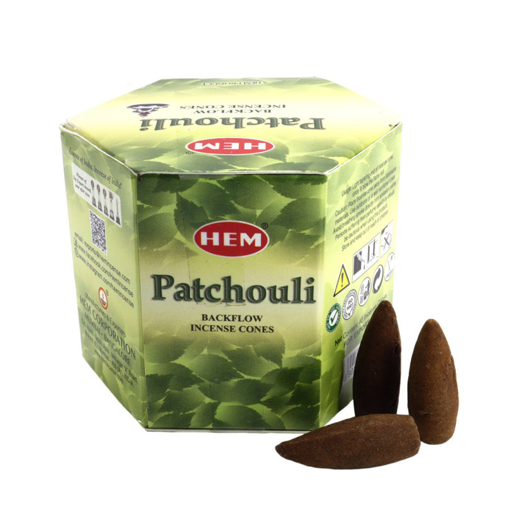 Благовония пуля Back Flow Patchouli стелющийся дым конусы 40шт