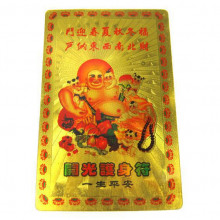 Денежные янтры Хотей 8х5см пластик под золото