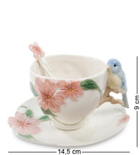  Чайная пара "Голубая птица Счастья" (Pavone)