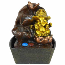 4-18 Фонтан Ганеша 21см полистоун