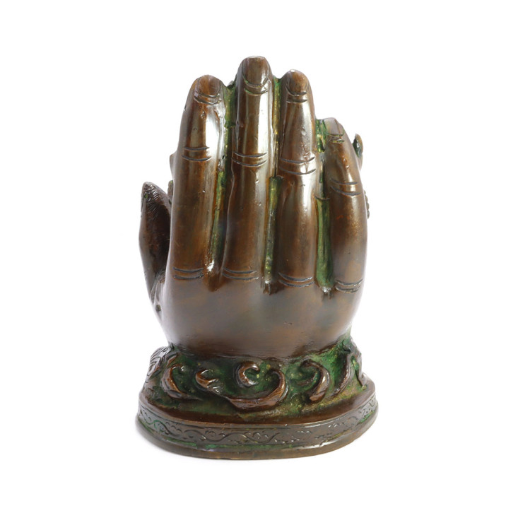 Ганеш благославляющий на процветание и удачу бронза 13см-9см 1080гр