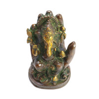 Ганеш благославляющий на процветание и удачу бронза 13см-9см 1080гр