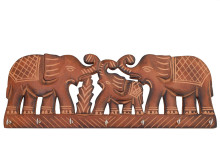 Вешалка на 7 крючков Слон (дерево)  Пи114/1 (2шт)