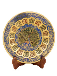 Панно 8 "Павлин" эмаль Пн1520/9 Панно 8 "Павлин" эмаль Пн1520/9