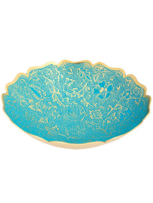 Ваза-фруктовница 10" Фр7997/4 (эмаль голубая) Ваза-фруктовница 10" Фр7997/4 (эмаль голубая)