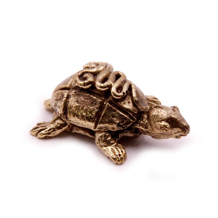 Фигурка из бронзы Черепаха 1,5 х 3,5 см