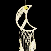 Ловушка снов Белая ЛУНА символизирует мир, гармнию и чистоту отношений h-80см d-25см