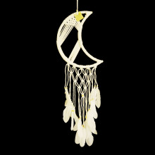 Ловушка снов Белая ЛУНА символизирует мир, гармнию и чистоту отношений h-80см d-25см