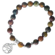 BX Браслет с подвеской на Развитие (Дерево Жизни) камень,8мм