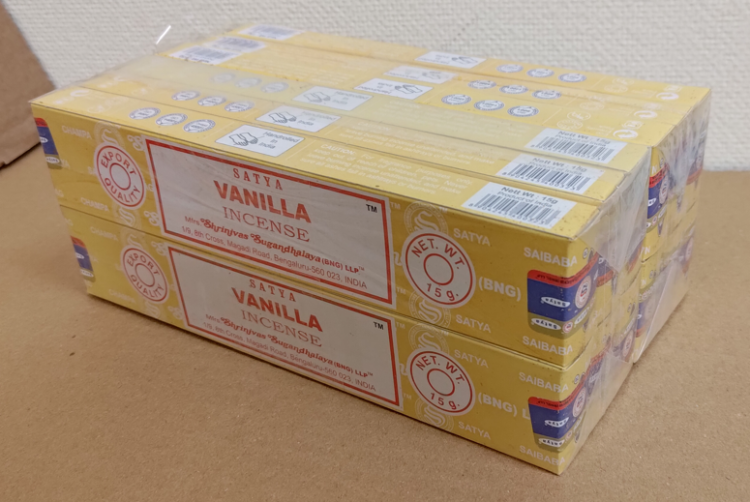 Благовония Satya B  Vanilla Ваниль 15gm уп-12шт ПЕРЕПАКОВКА