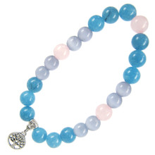 BA Браслет с подвеской на Развитие (Дерево Жизни) камень,8мм