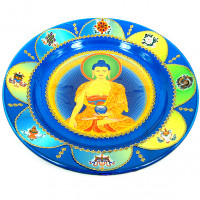 TAR81 Тарелка декоративная Будда 20см керамика