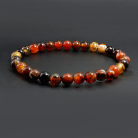 Браслет каменный  Сердолик помогает находить людям свою вторую половинку дарует счастье