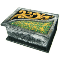 Шкатулка 19x14х8,5см, дерево