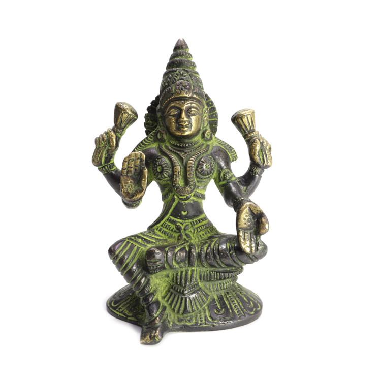 Лакшми Процветание Богатство Везение Удача Gold бронза h-12см 0,602кг