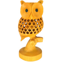 WCH30-1 Сова статуэтка 15,5см, дерево