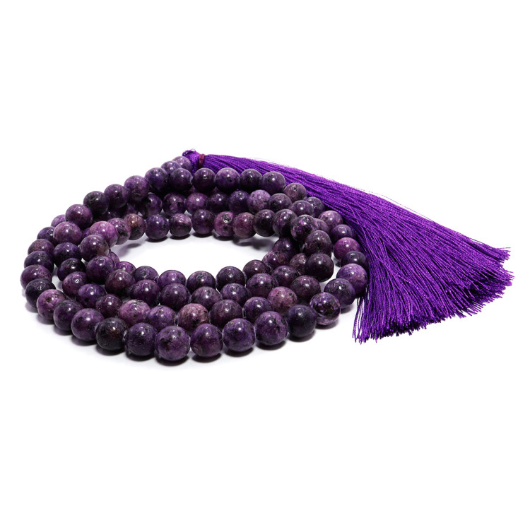 Четки из камня 108 бусин Чароит налаживает отношения в семье и с окружающими людьми 8мм