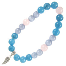 BA Браслет с подвеской на Защиту высших сил (Крыло) камень,8мм