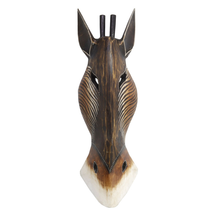 Маска Жираф  настенная 50cм дерево албезия Оберег на удачу