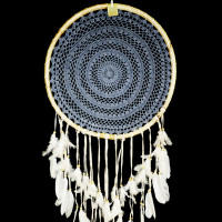 Ловец снов Ротанг Оберег -  притягивает энергию достатка и благополучия d-52cм h-130см