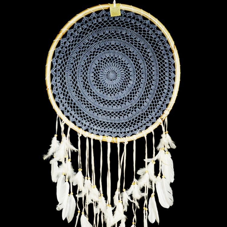 Ловец снов Ротанг Оберег -  притягивает энергию достатка и благополучия d-52cм h-130см