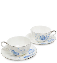 Чайный набор на 2 перс. "Голубая бабочка" (Pavone)