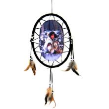 207-19 Панно овальное Девушка, волки 33х25см, пластик, ткань 207-19 Панно овальное Девушка, волки 33х25см, пластик, ткань