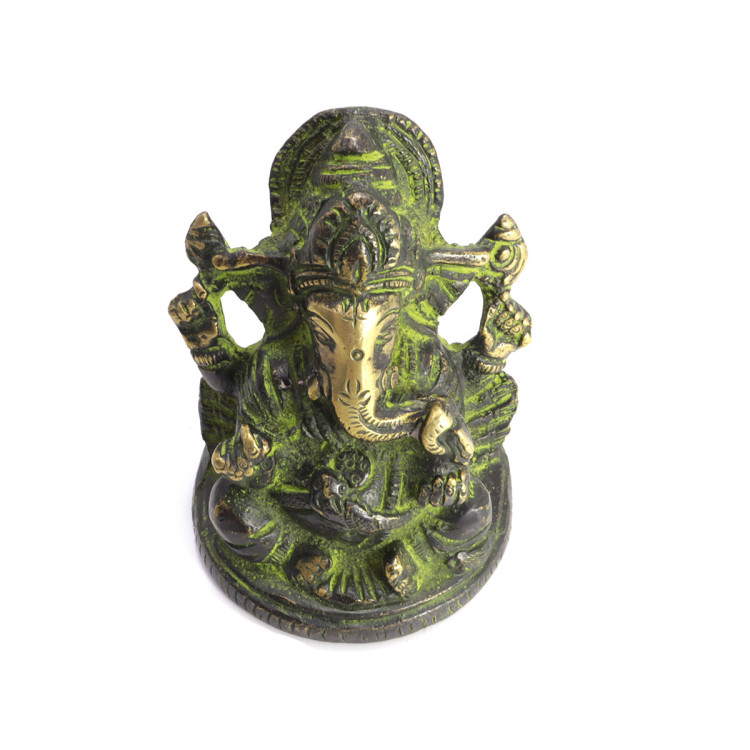 Ганеш дарует процветания и счастье через мудрость бронза h-8см L-6,5см 492гр