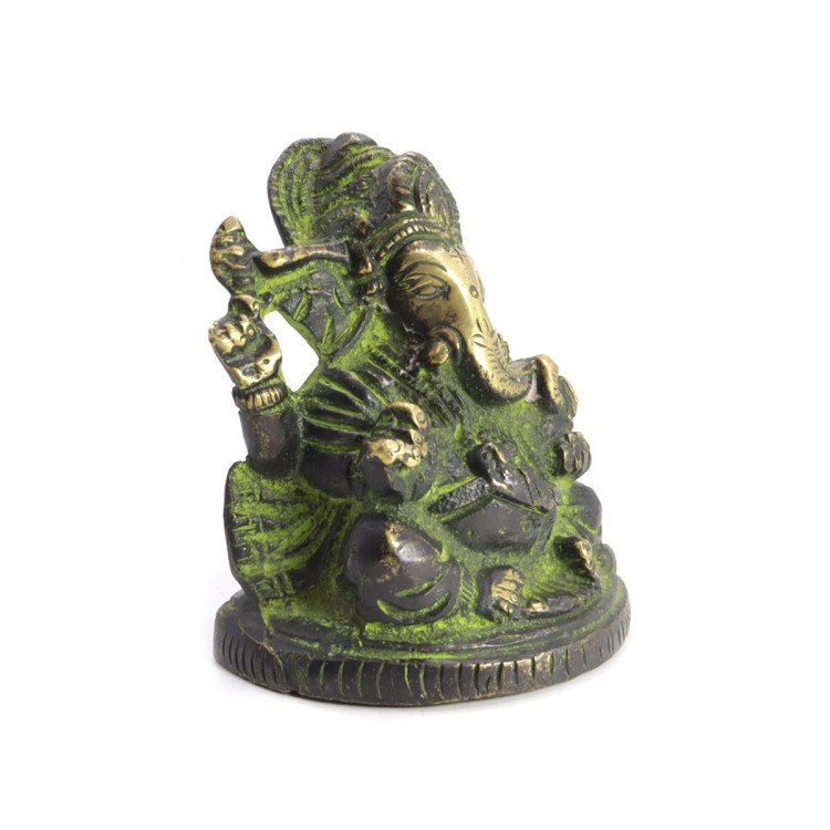 Ганеш дарует процветания и счастье через мудрость бронза h-8см L-6,5см 492гр