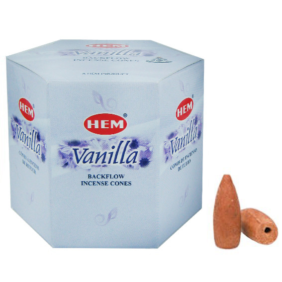 HEM Благовония "пуля" Vanilla ВАНИЛЬ ("стелющийся дым")