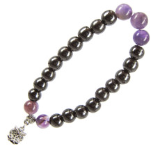 BA Браслет с подвеской на Мудрость (Сова) камень,8мм