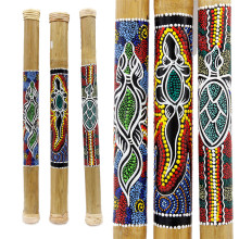 Посох дождя  бамбук Роспись в точку h-60см Посох дождя  бамбук Роспись в точку h-60см