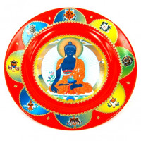 TAR46 Тарелка декоративная Будда 20см керамика