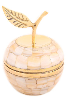 Шкатулка с перламутром "Яблоко"Пи00200 Шкатулка с перламутром "Яблоко"Пи00200