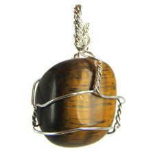 418-30 Подвеска Тигровый глаз 4см